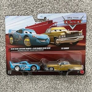 Disney Pixar Cars Lightning McQueen and Tex Dinoco Toy Set